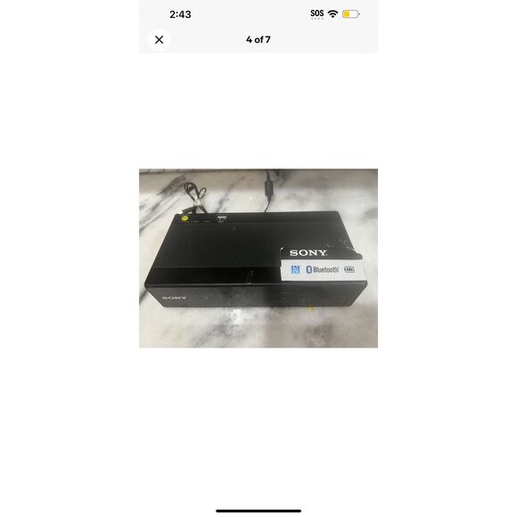 Sony Bluetooth NFC Wireless Clock Radio Speaker ICF-CS20BT - Black - Tested - Picture 4 of 6